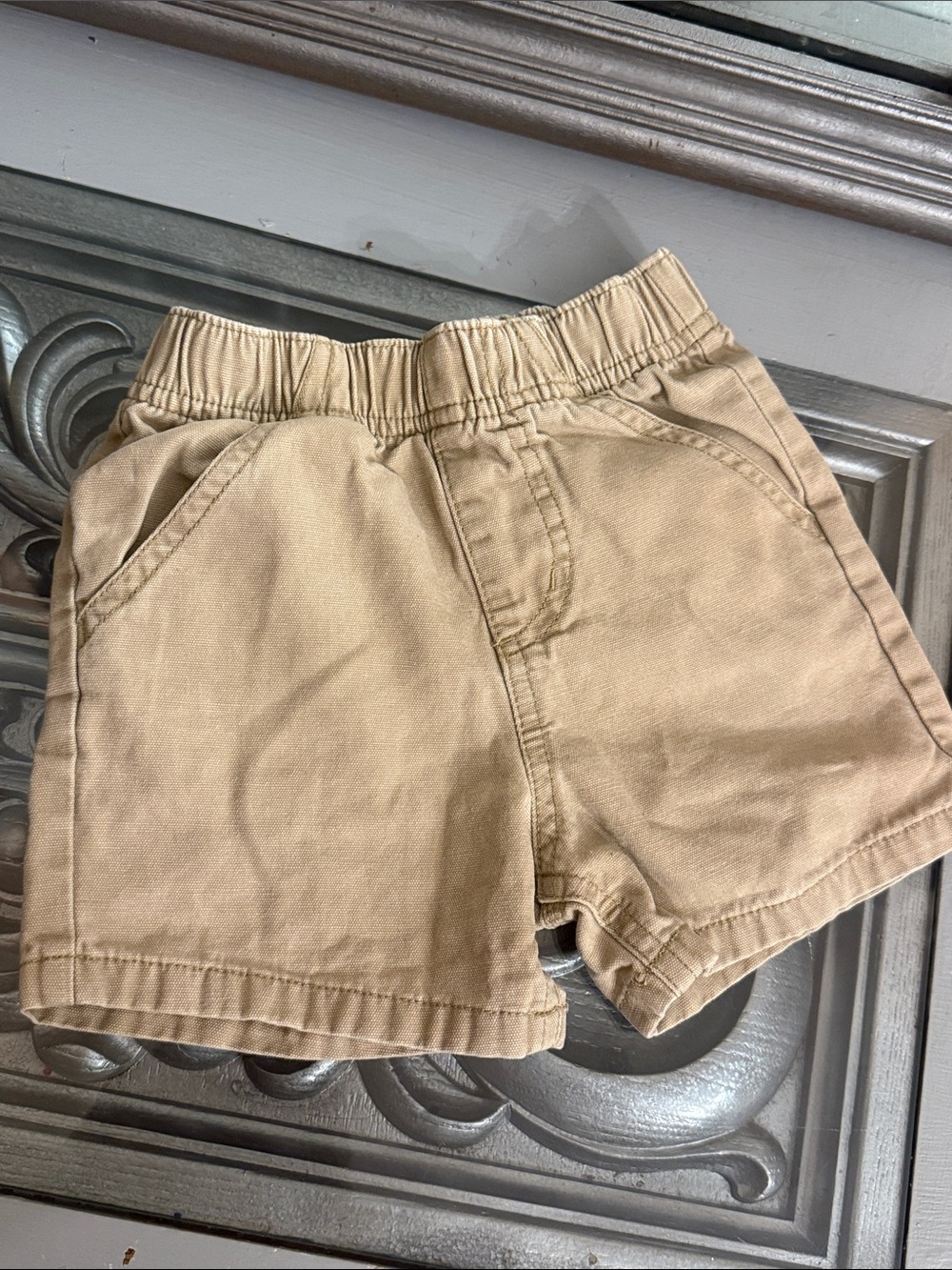 Carhartt 2T Boys Tan Elastic Waist Utility Shorts
